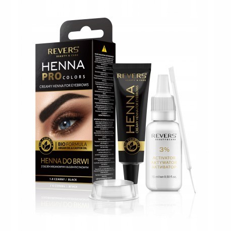 

Revers Henna w kremie Do Brwi I Rzęs Czarna