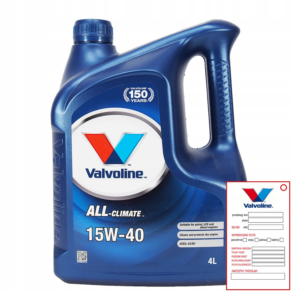

Valvoline All Climate 15W40 4L