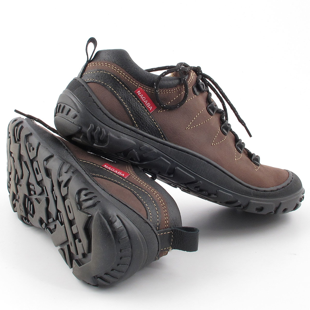 NAGABA 241 brązowe półbuty skóra 4207/39 Kolor brązowy