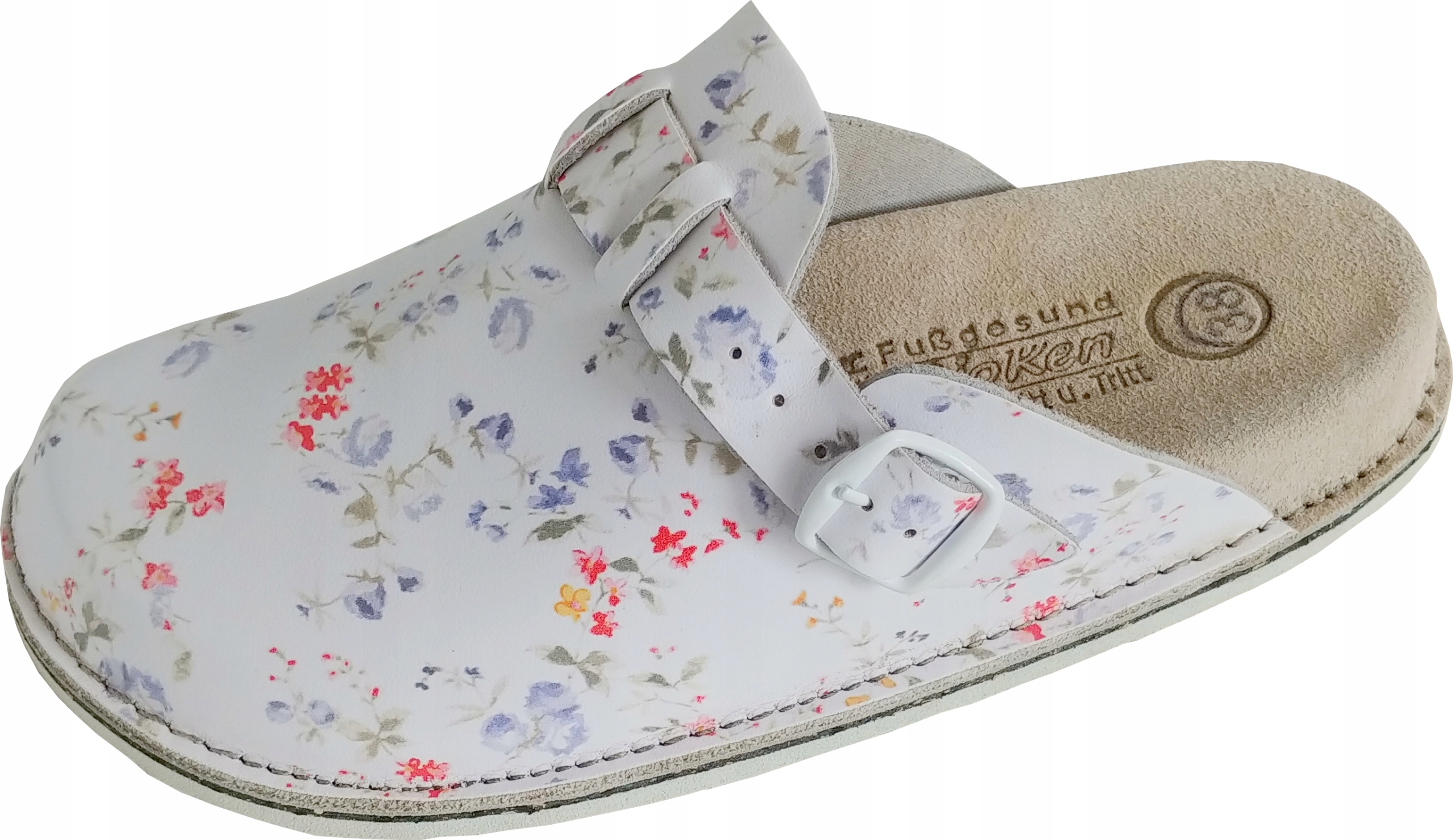 Fusbet pełne klapki profilowane skórzane skóra 40 Marka inna