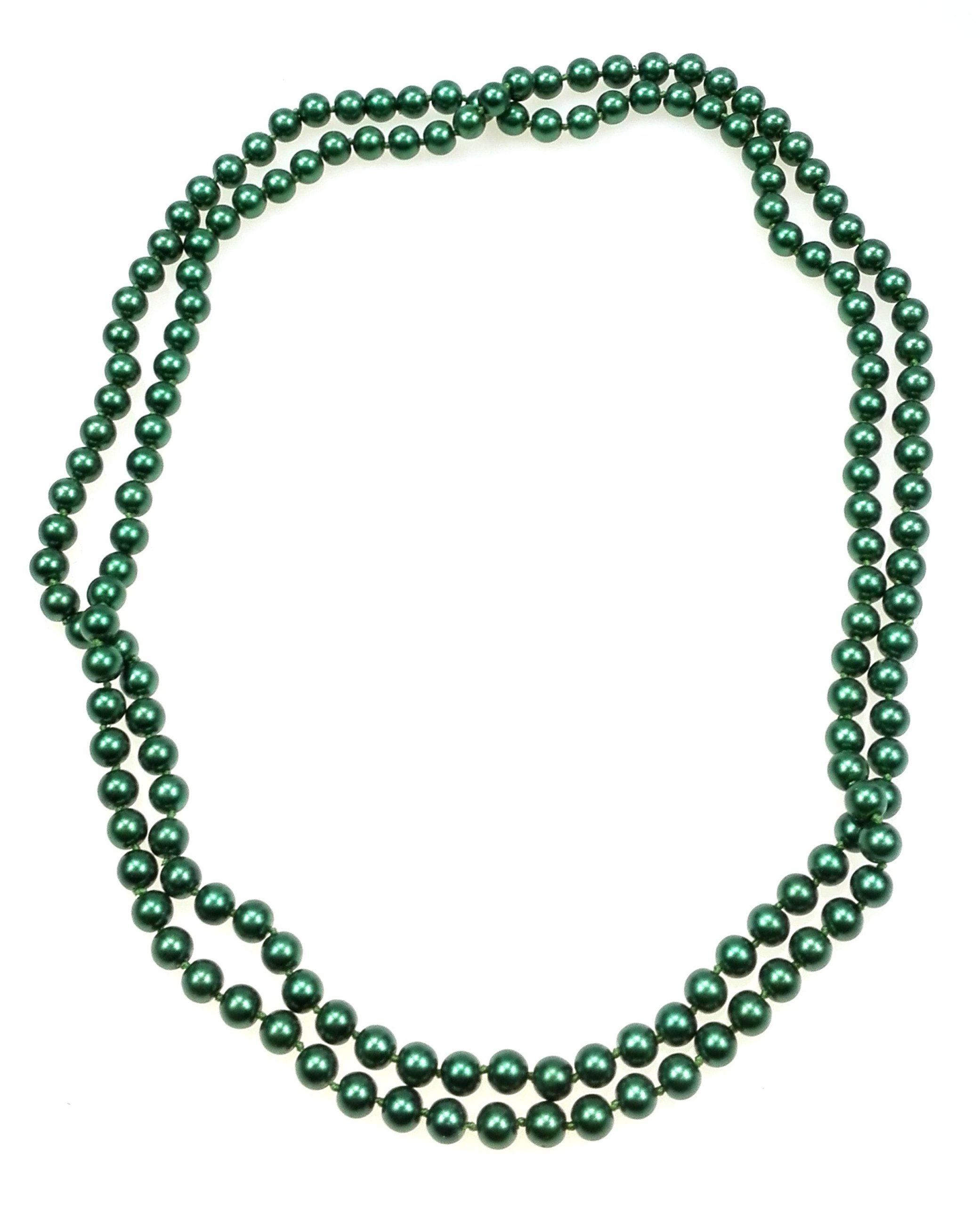 

N051M Korale Perły 140 cm-KOL.C.ZIELONY