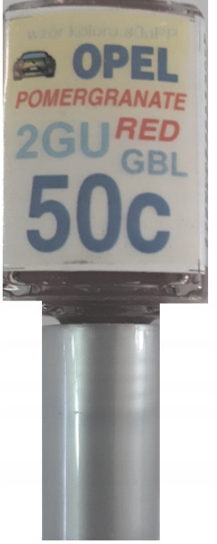 

Opel 50C 2GU Gbl Pomergranate Red Lakier Zaprawka