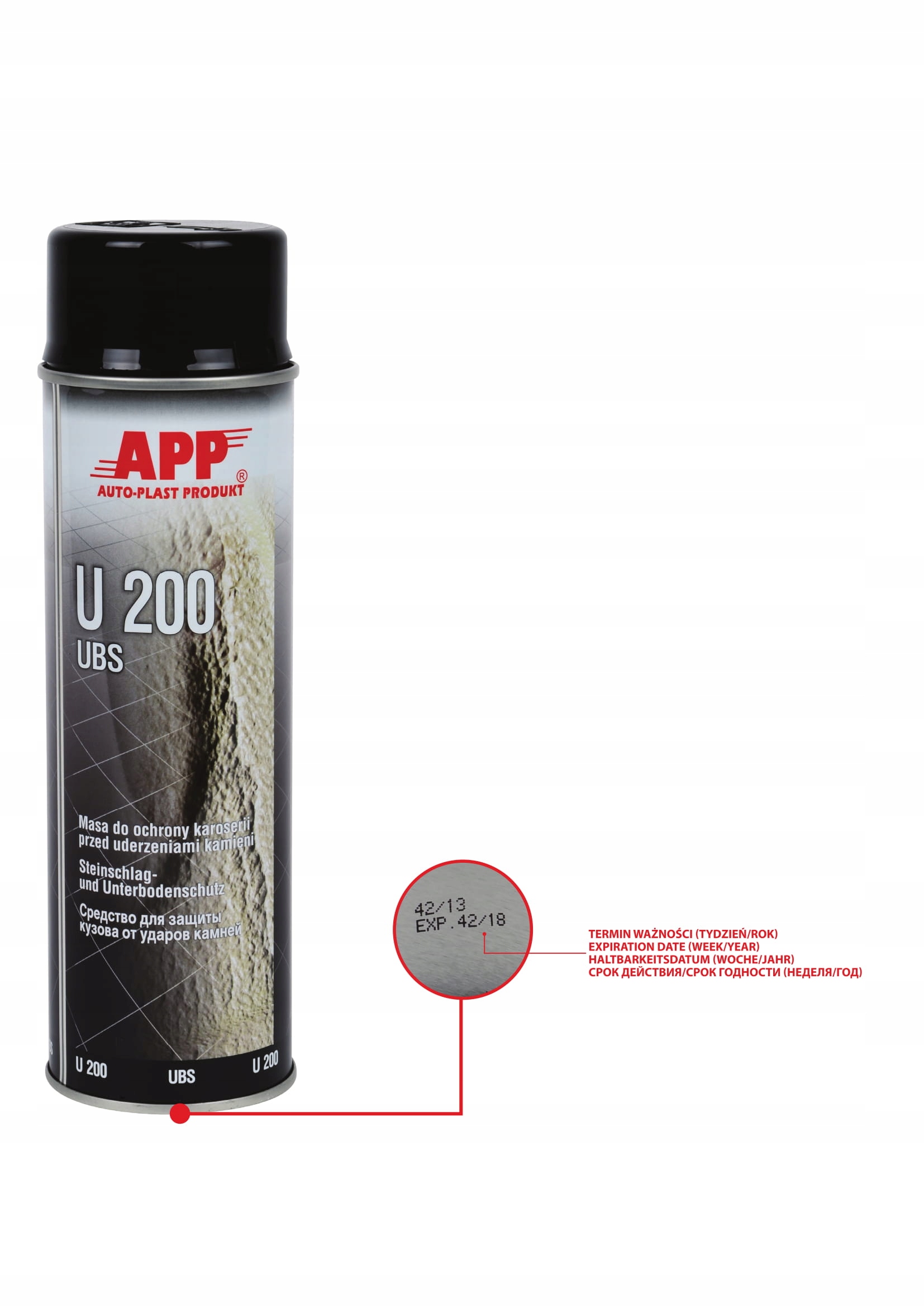 APP U200L SPRAY BARANEK 500Ml KONSERWACJA PODWOZIA Producent APP