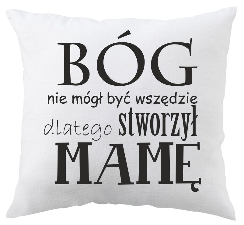 

Duża Poduszka Dzień Matki Mamy Nadruk Prezent 50cm