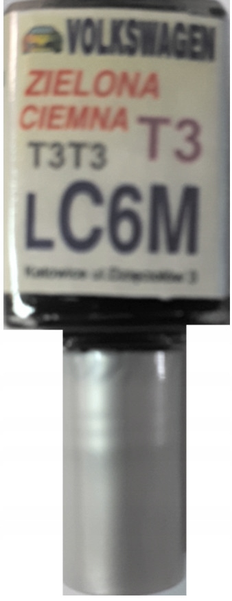 VW LC6M T3T3 ZIELONA CIEMNA LAKIER SAMOCHODOWY ZAPRAWKA DO RYS 10 ML ARA