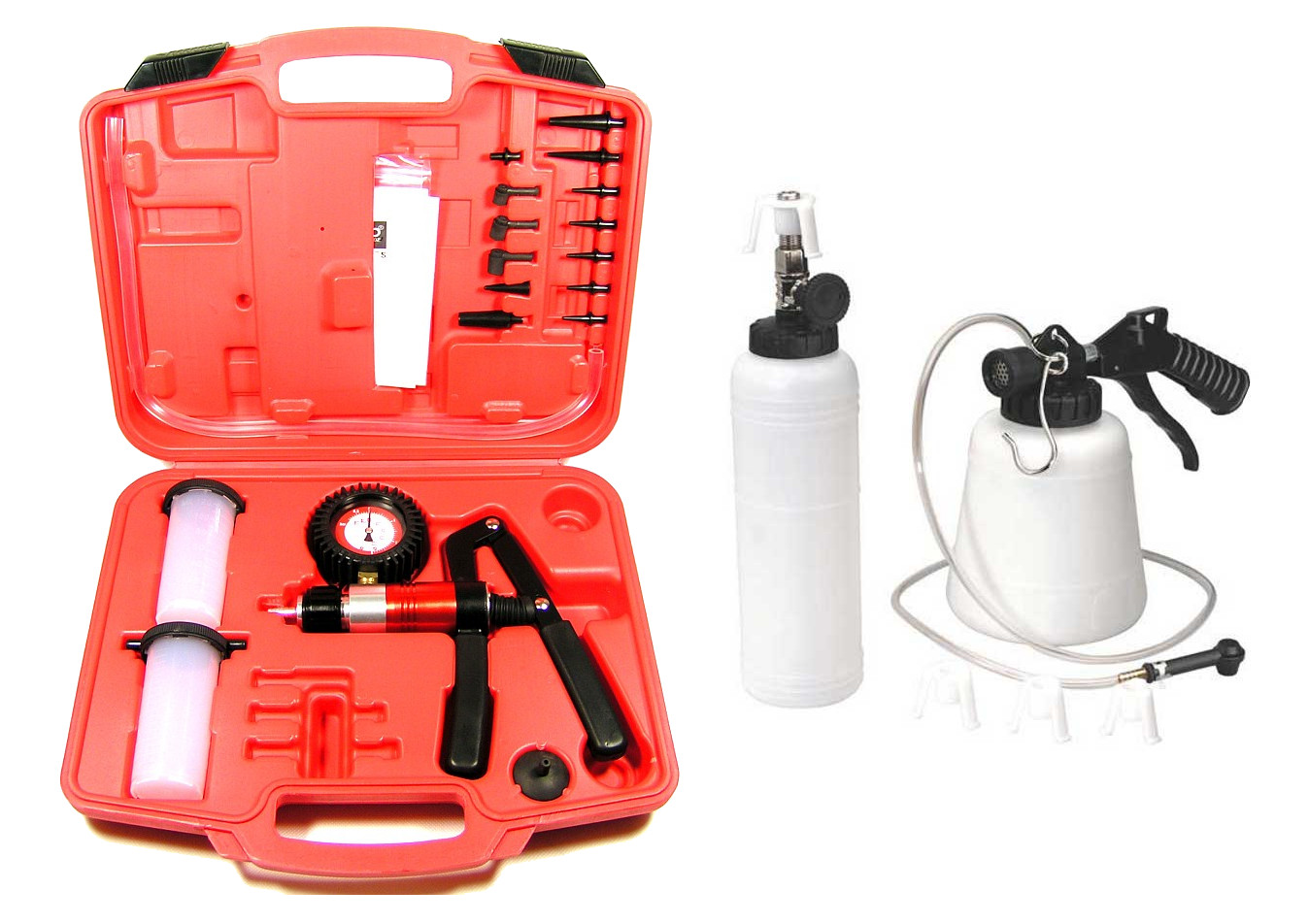 ZESTAW ODPOWIETRZANIA HAMULCOW POMPKA PROZNIOWA W