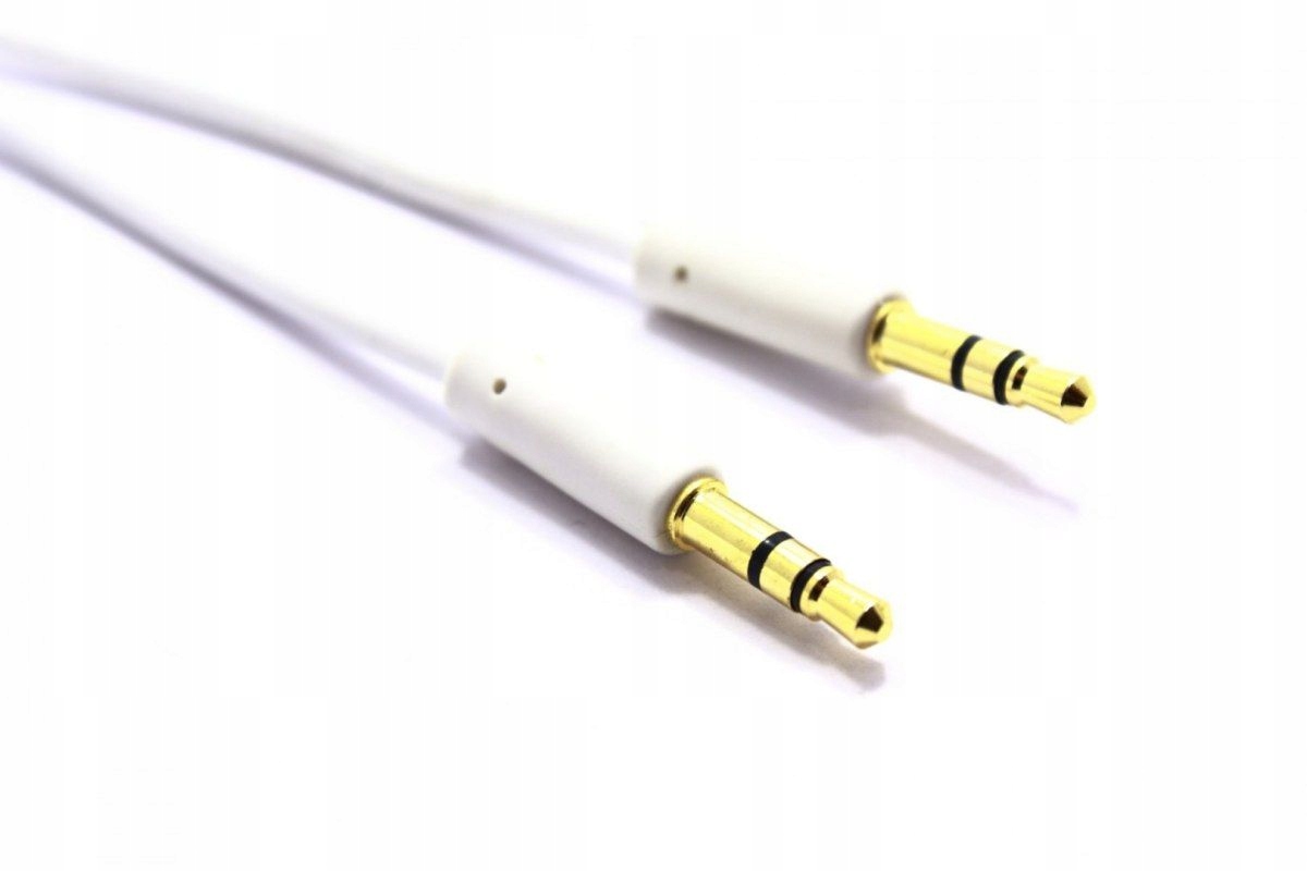 

Kabel Aux Wtyk Wtyk Jack 3,5 Biały Vitalco 0,5M