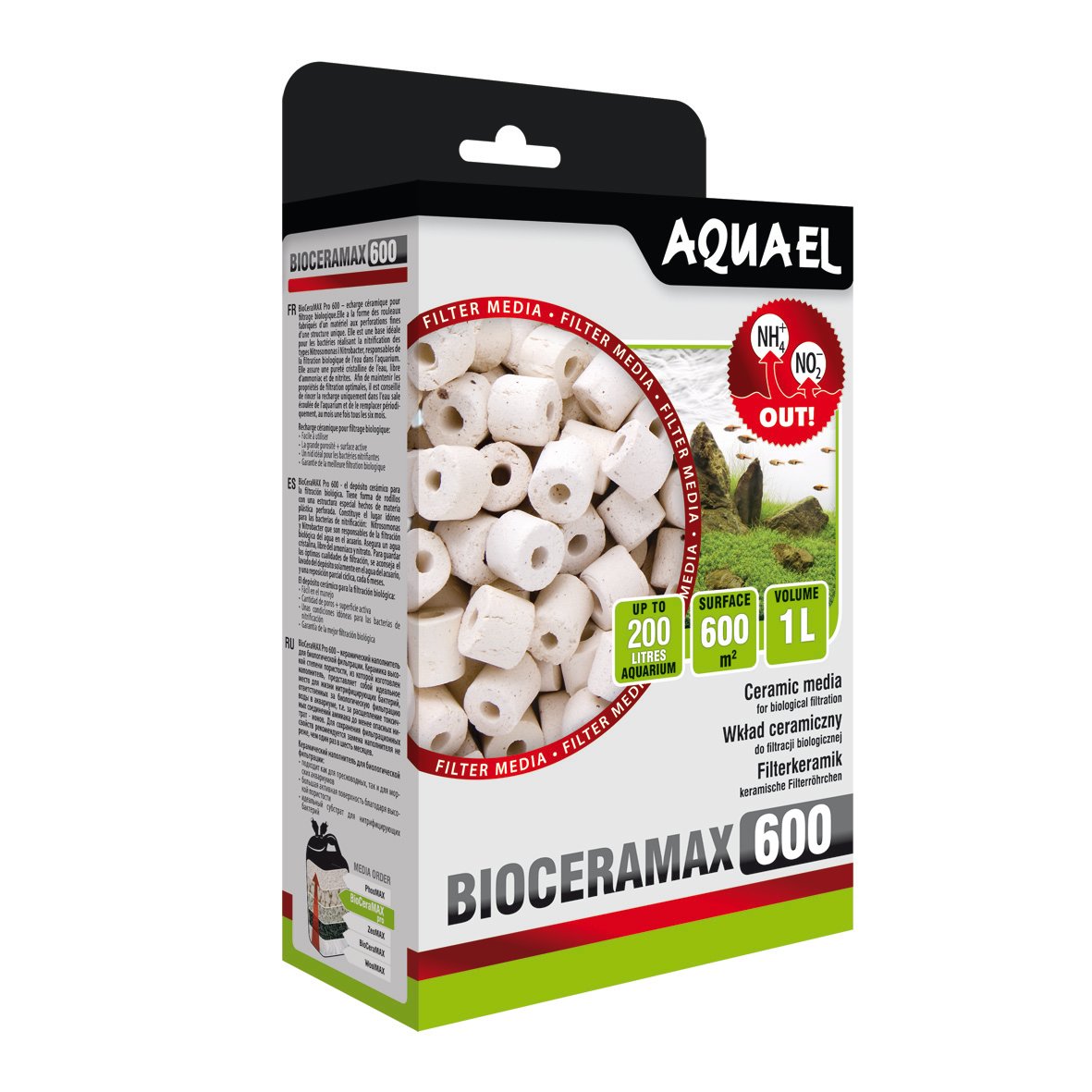 

Aquael Bioceramax Pro 600 1L bio ceramika wkład