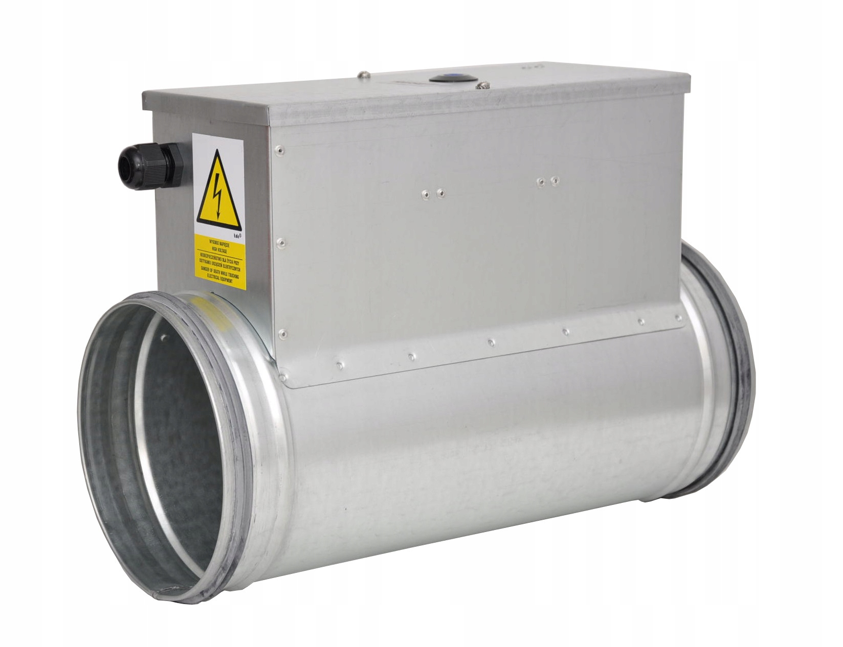 Kanálový ohrievač Fi160 Výkon 1,5 Kw Rekuperácia