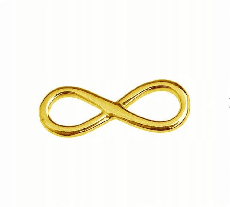 

Pozłacane srebro zawieszka celebrytka - Infinity