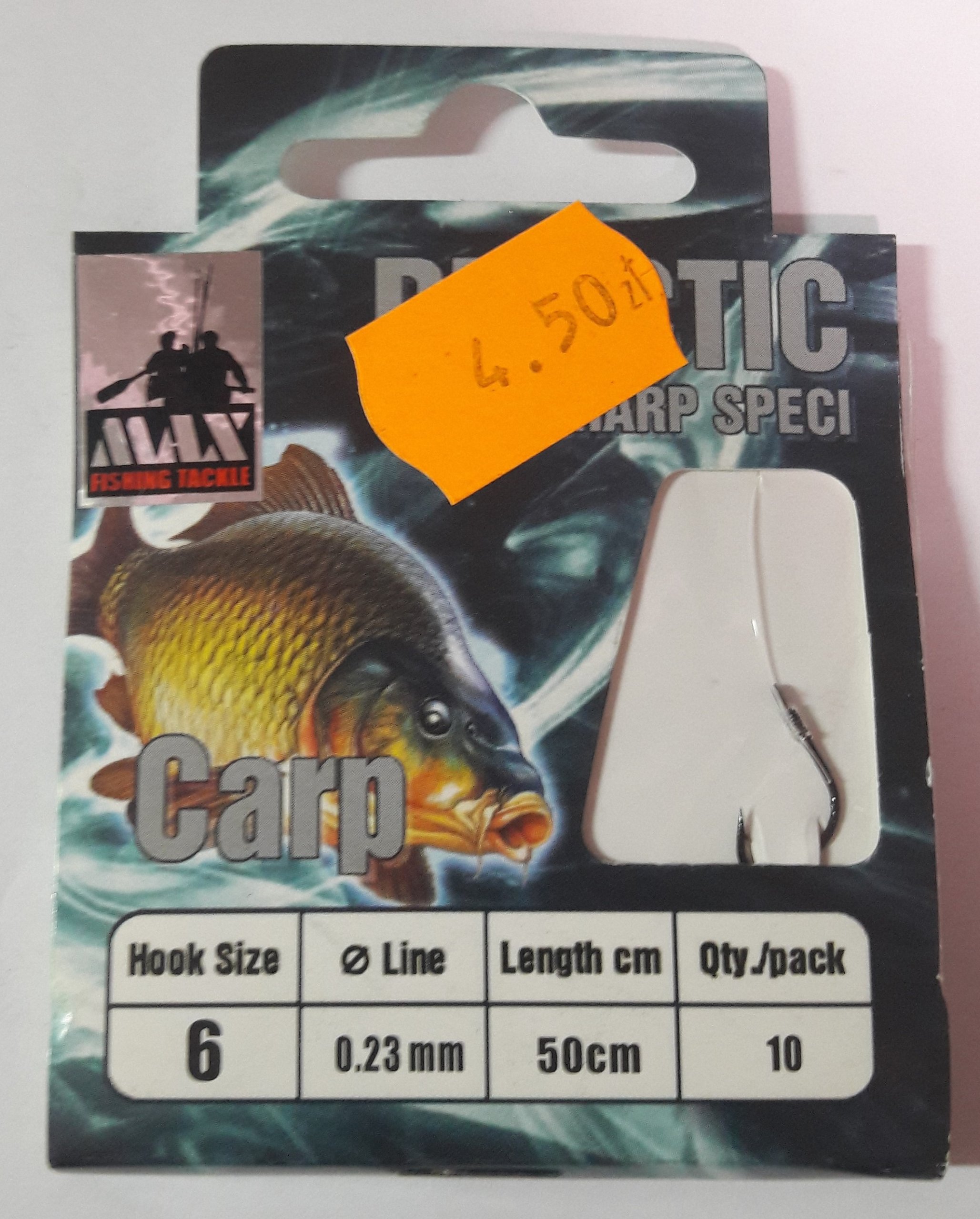 Haczyki wiązane Carp (Karp) nr6 – Max Fishing Team