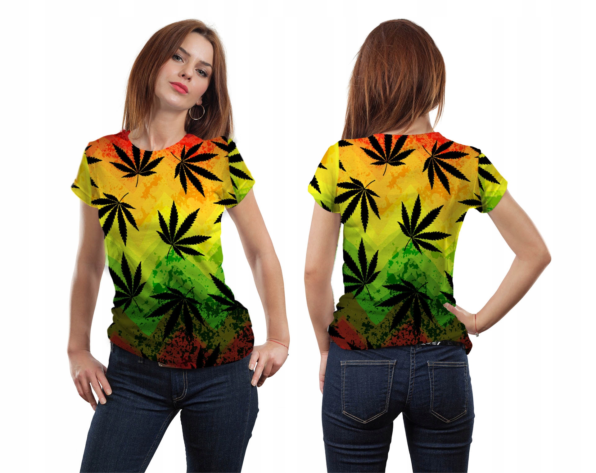 

Koszulka Fullprint T-shirt Trawka L Grafika Pl