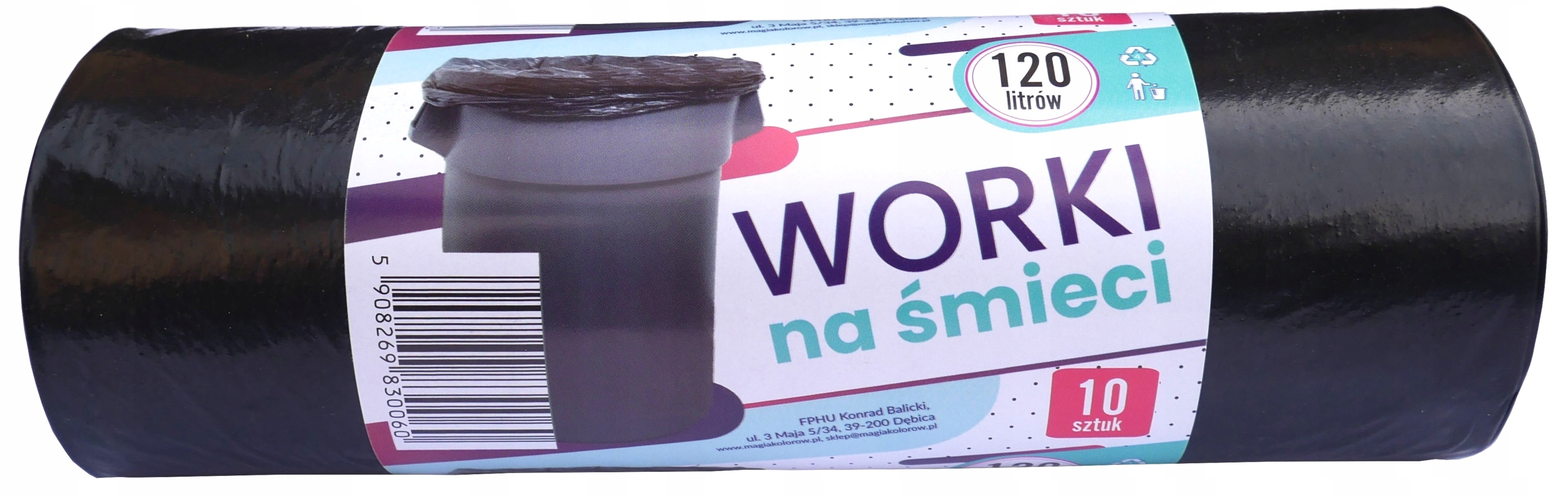 

Worki Śmieciowe Mocne 120L 10SZT