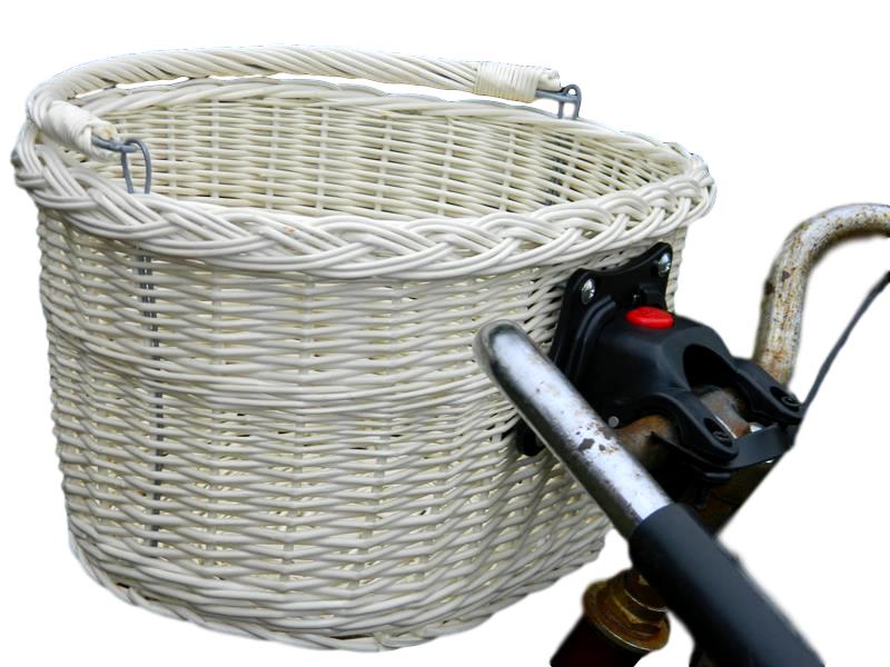 

Koszyk Rowerowy z wikliny Biały click rower klick