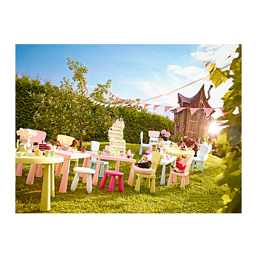 IIKEA STOLIK LACK + KRZESEŁKO MAMMUT DLA DZIECKA DZIECI ZESTAW 3 SZTUK Kolekcja Lack Mammut