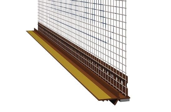 

Listwa przyokienna Pcv z siatką 150 cm złoty dąb