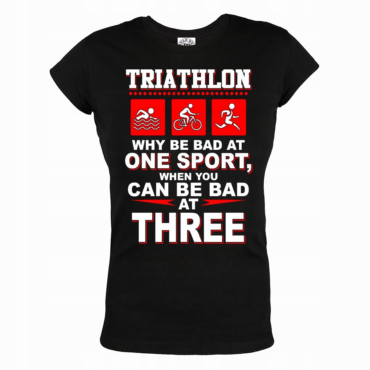 

Bawełniana Damska Koszulka Triathlon TRI02