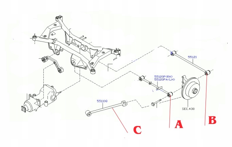 Wahacz Tył Drążek Reakcyjny Nissan X-Trail B Le&#X3D;Pr Za 54,99 Zł Z Płock - Allegro.pl - (6213950441)