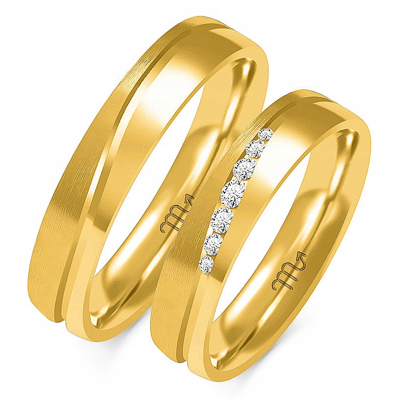 Zlaté Prsteny 14K 5 mm Zirkon id OE-222