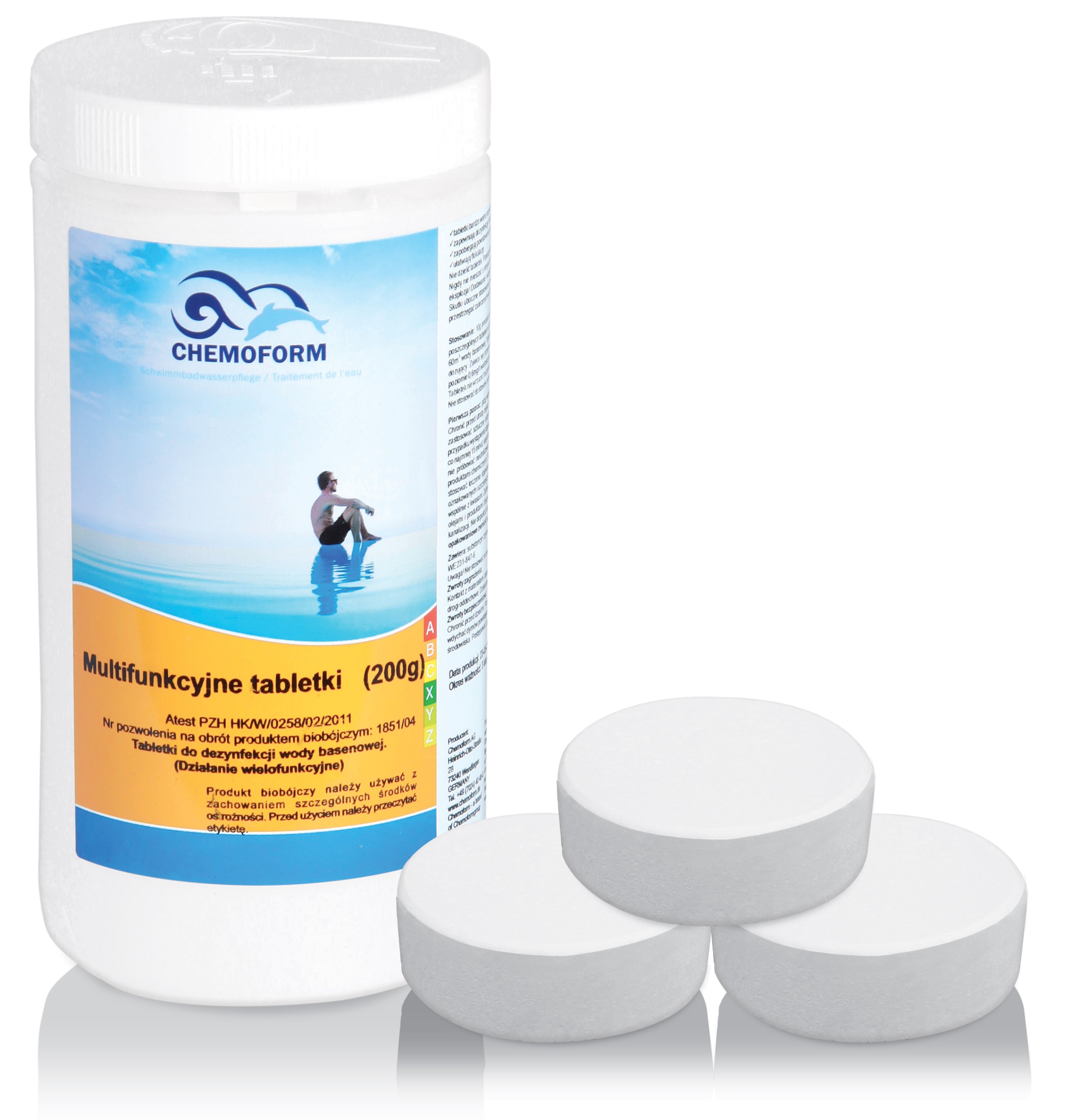 

Chlor Tabletki Multifunkcyjne 200g Chemoform 1kg