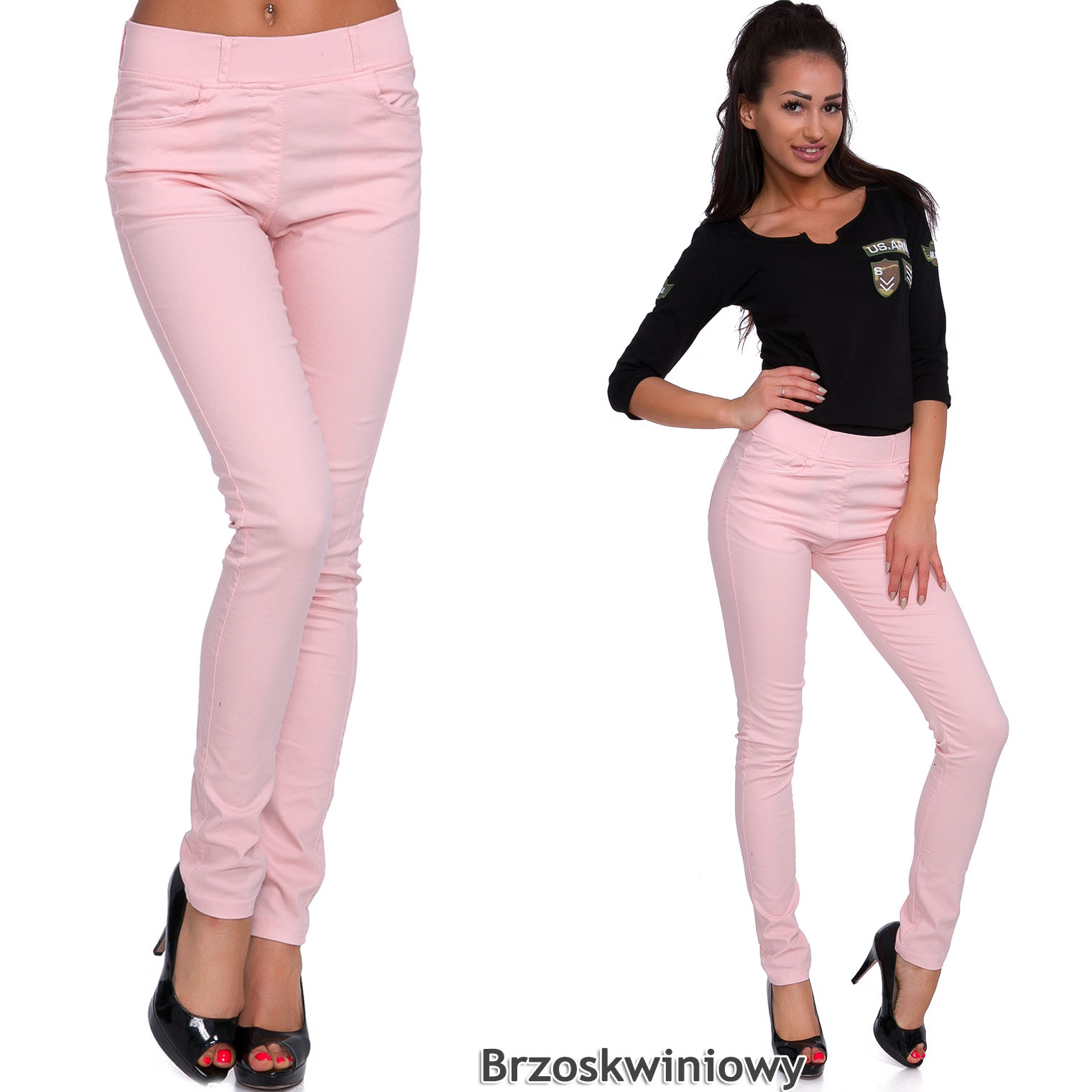 

559__roz_XL_ Spodnie Jeans,rurki,kolory