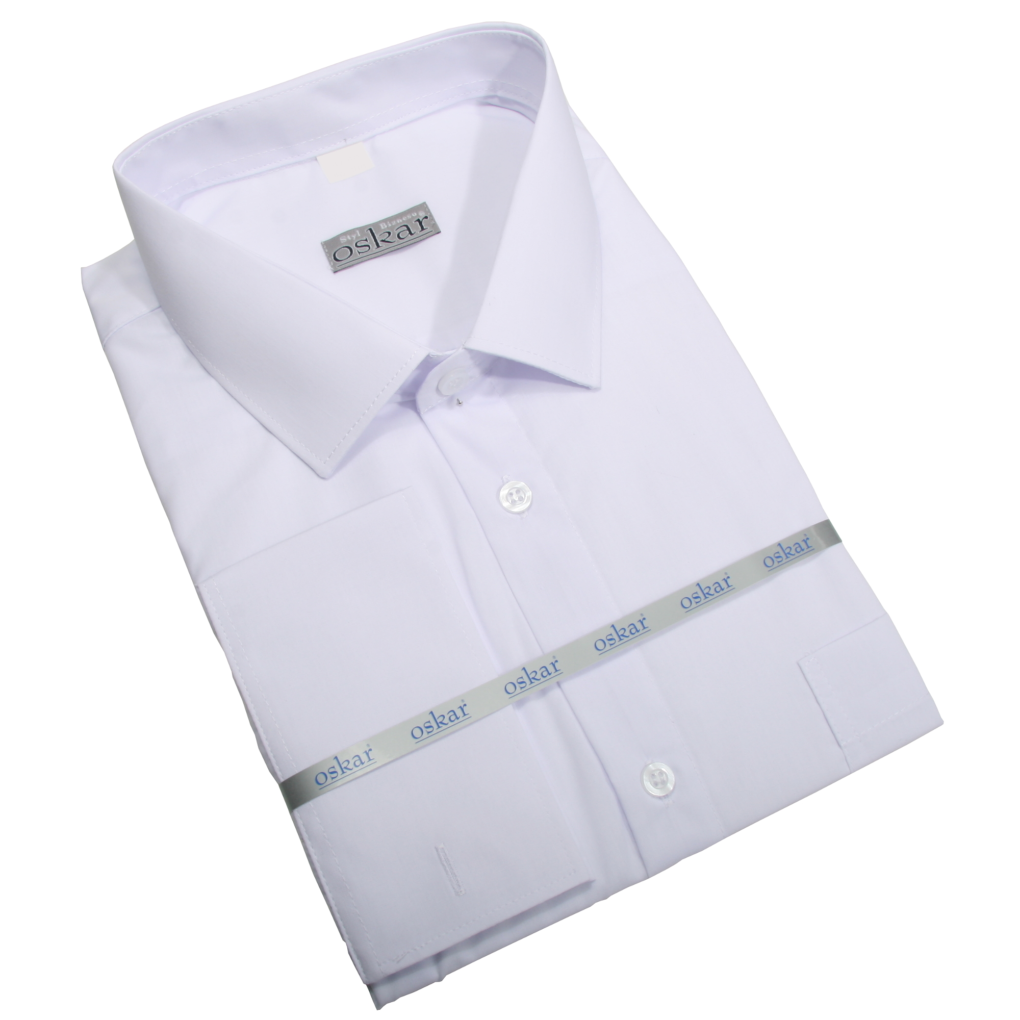 

Koszula Biała Klasyczna Spinka/guzik 45 164-170