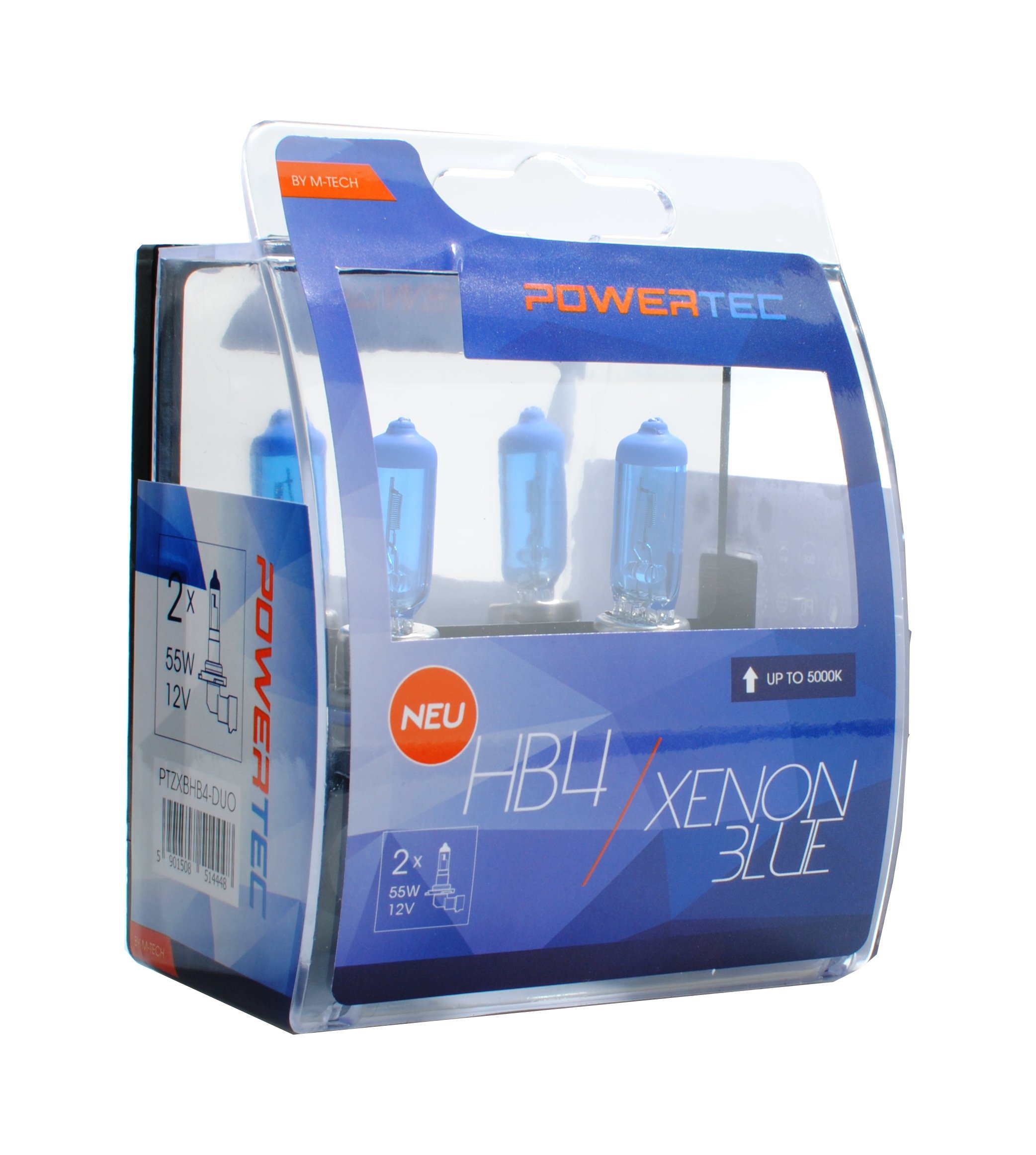

PowerTec Xenon Blue Cool HB4 P22d 55W 12V Duo Box