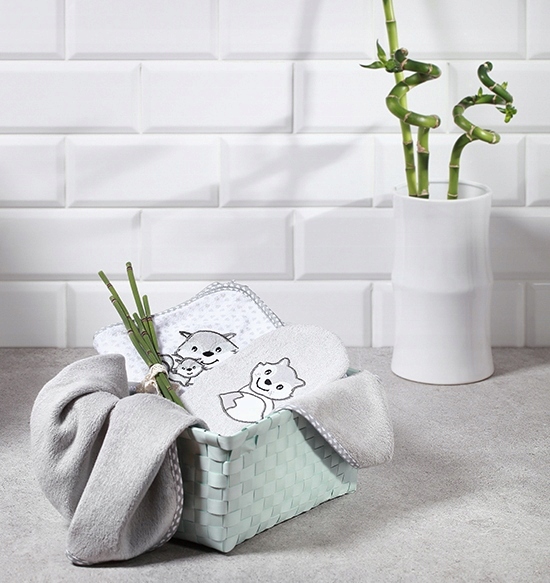 BABYONO MYJKA BAMBUSOWA DO KĄPIELI SZARY LISEK 347/03 EAN (GTIN) 5901435408599