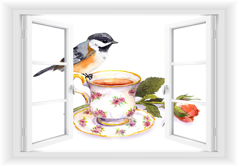 

Fototapeta Okno 3D Filiżanka Do Kuchni 150x100
