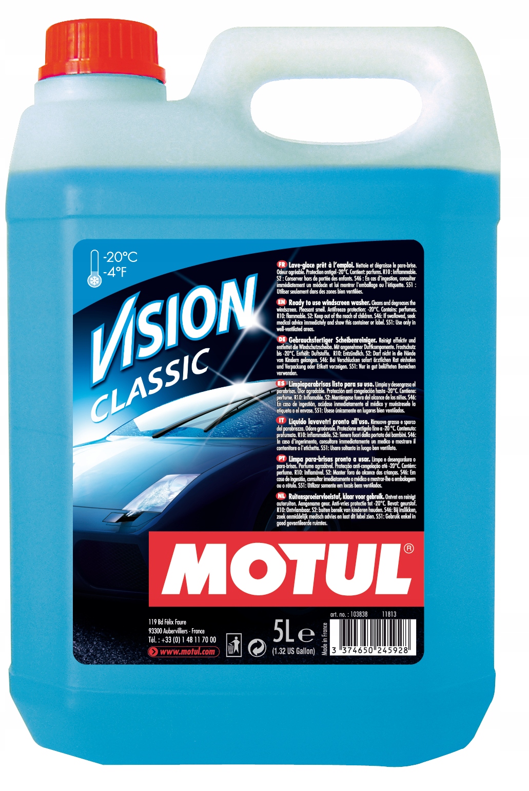 

Płyn Do Spryskiwaczy Zimowy Motul 5L