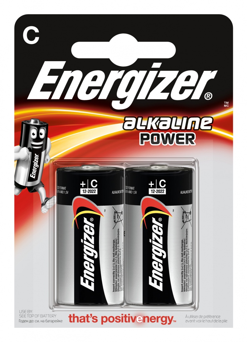 

Bateria Energizer Alkaline Power C LR14 1,5V 2SZT.