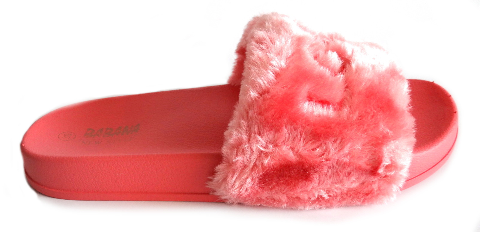 УДОБНЫЕ РОЗОВЫЕ ТАПОЧКИ С МЕХОМ БОСОНОЖКИ ПОРОКОВ 38