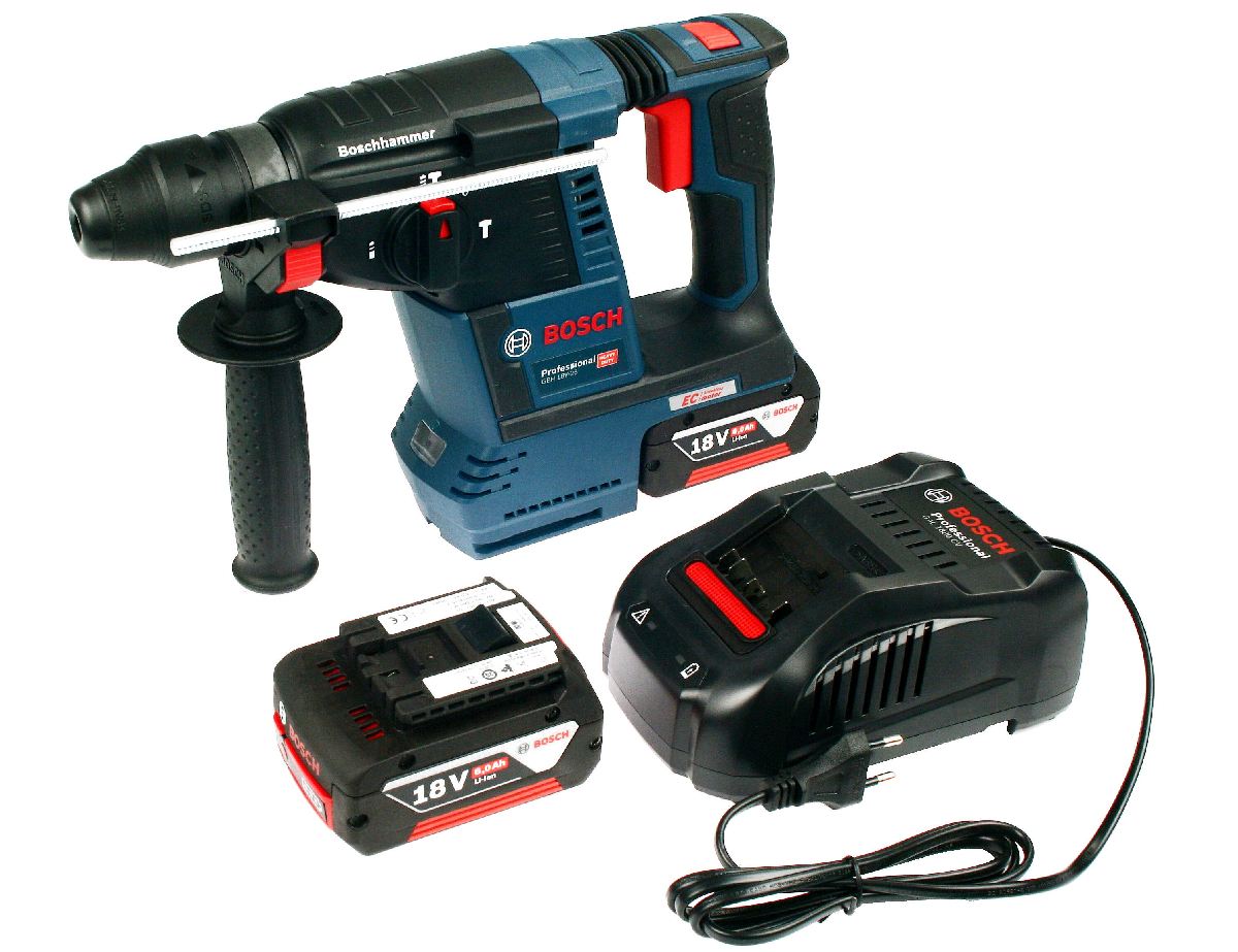 AKUMULATOROWY MŁOT GBH 18V-26 BOSCH 2x5,0Ah Zasilanie akumulatorowe