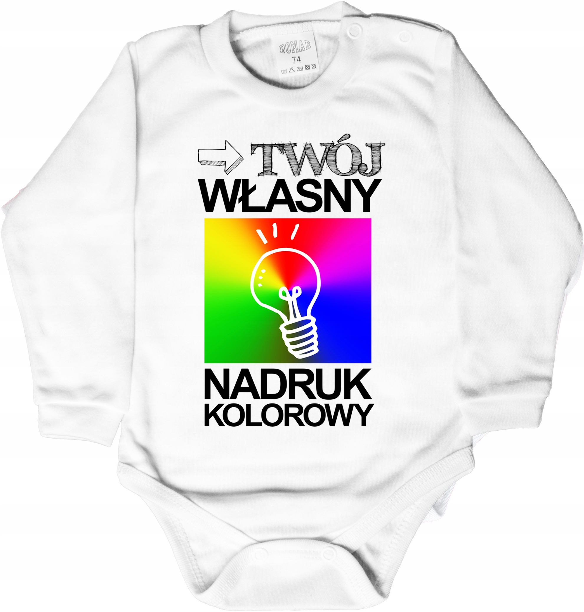 

Białe Body z Własną Grafiką zdjęciem r. 74