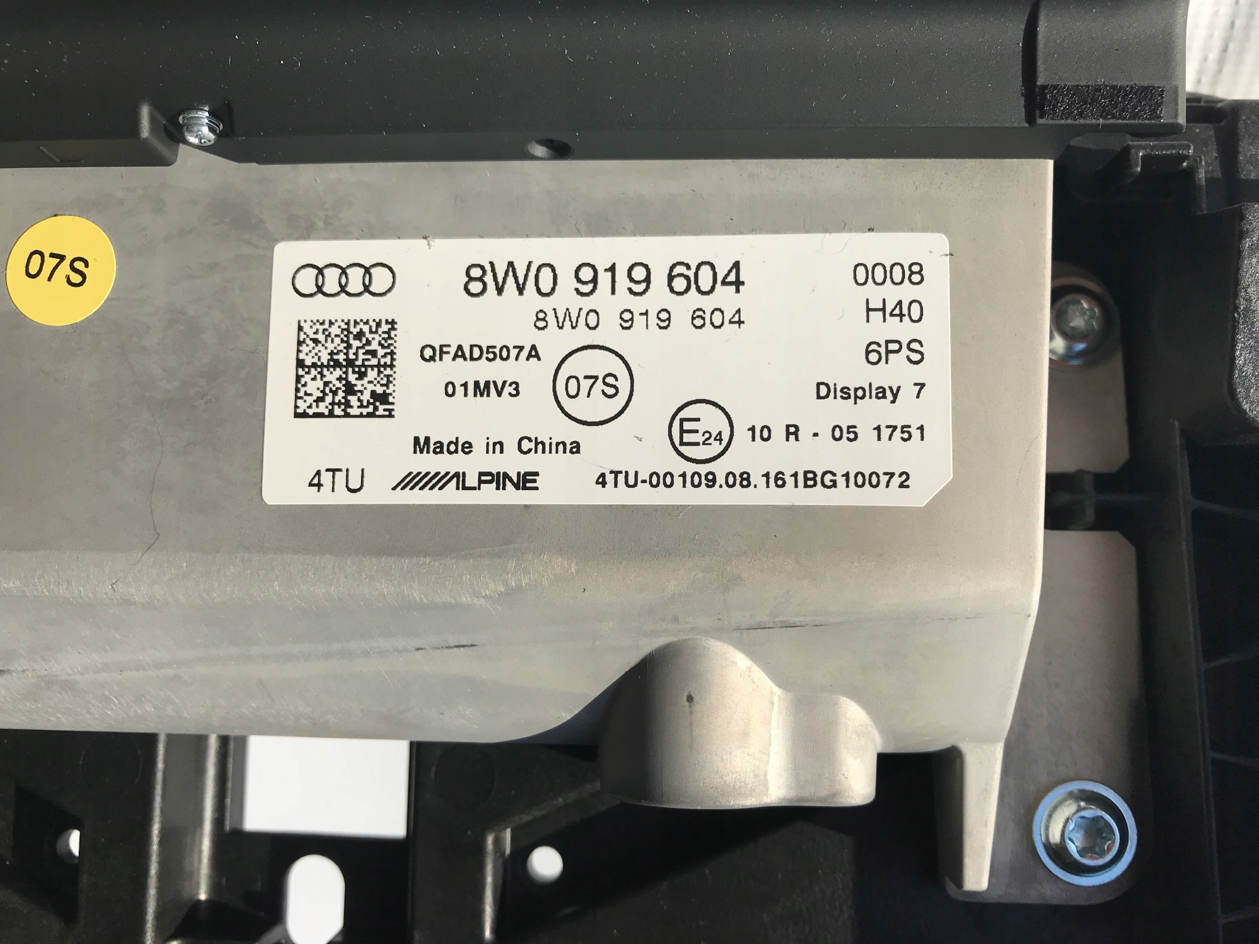 Audi A4 S4 B9 A5 S5 F5 8W 8W0035192E