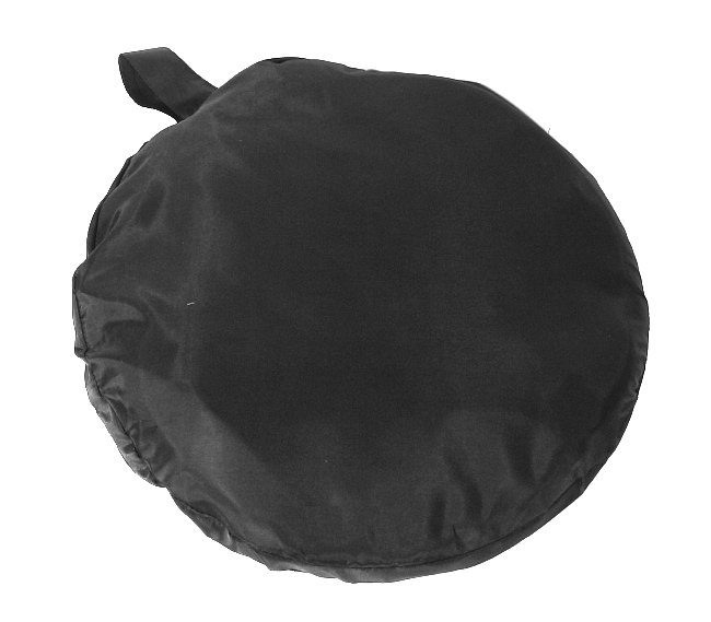 BLENDA SREBRNO-BIAŁA 2w1 OWALNA 92x122cm FUTERAŁ Marka Massa