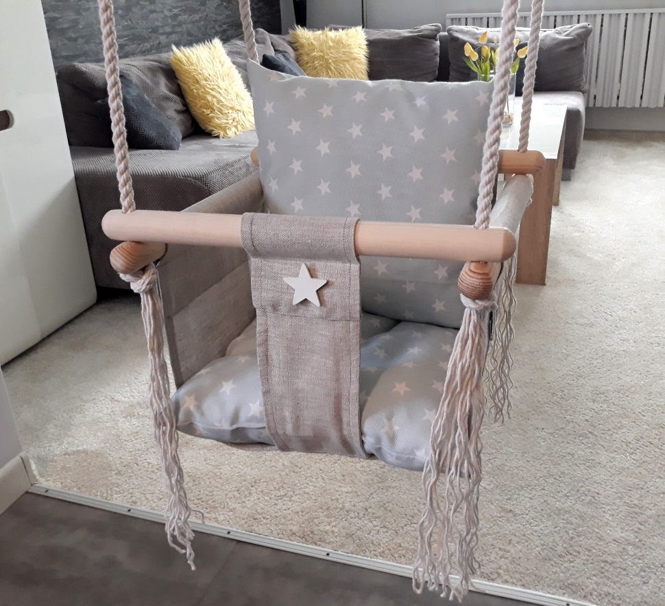 Huśtawka dla dzieci z oparciem DoM ogród kolory EAN (GTIN) 5907518375208