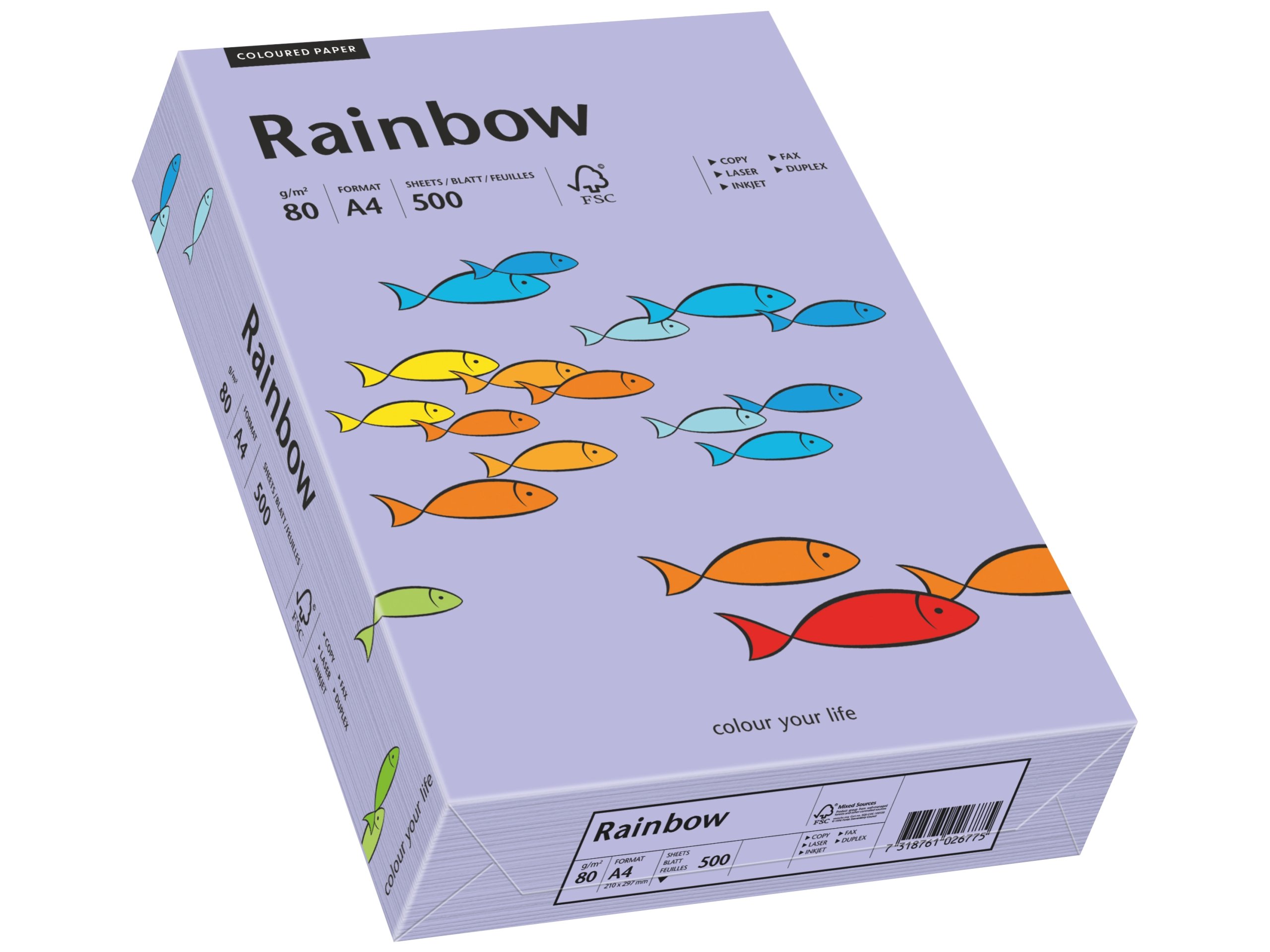 

Papier drukarki Rainbow A4 80g R60 fioletowy