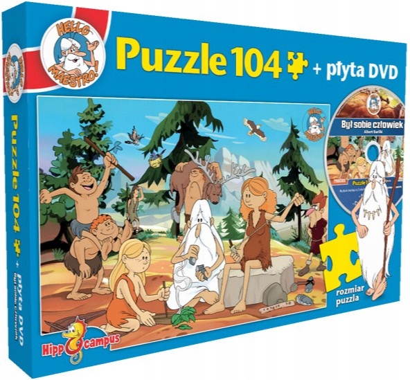 

Był Sobie Człowiek Puzzle 104 elementy +DVD