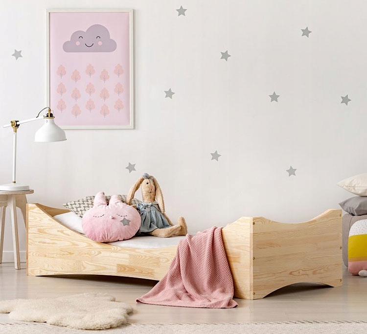 NOWOCZESNE ŁÓŻKO DREWNIANE DZIECIĘCE 21 ROZMIARÓW Typ łóżko pojedyncze