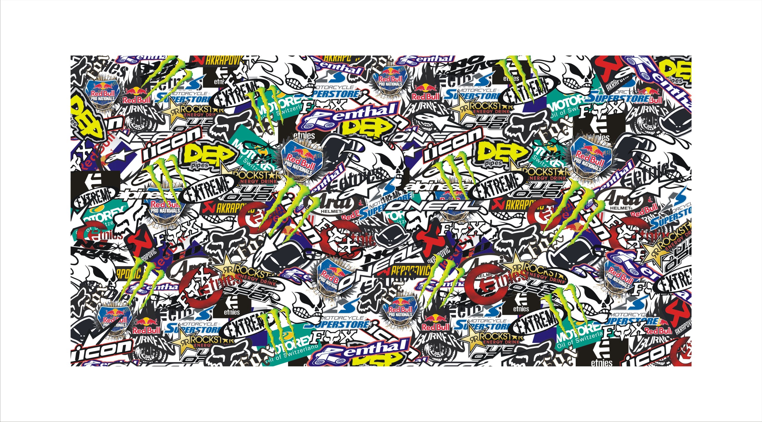 

Stickerbomb Sticker Bomb naklejka 200x50 cm