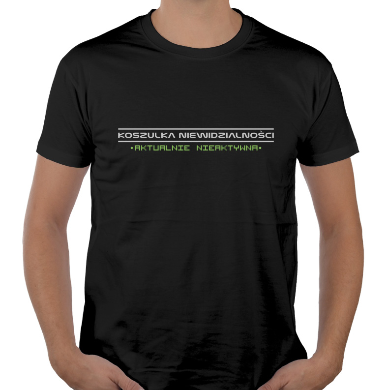 

Niewidzialny koszulka shirt śmieszne z napisami L