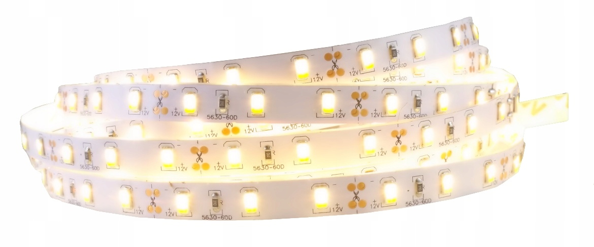 

Taśma Led 5630 300LED Smd IP20 12V biała Ciepła 5m