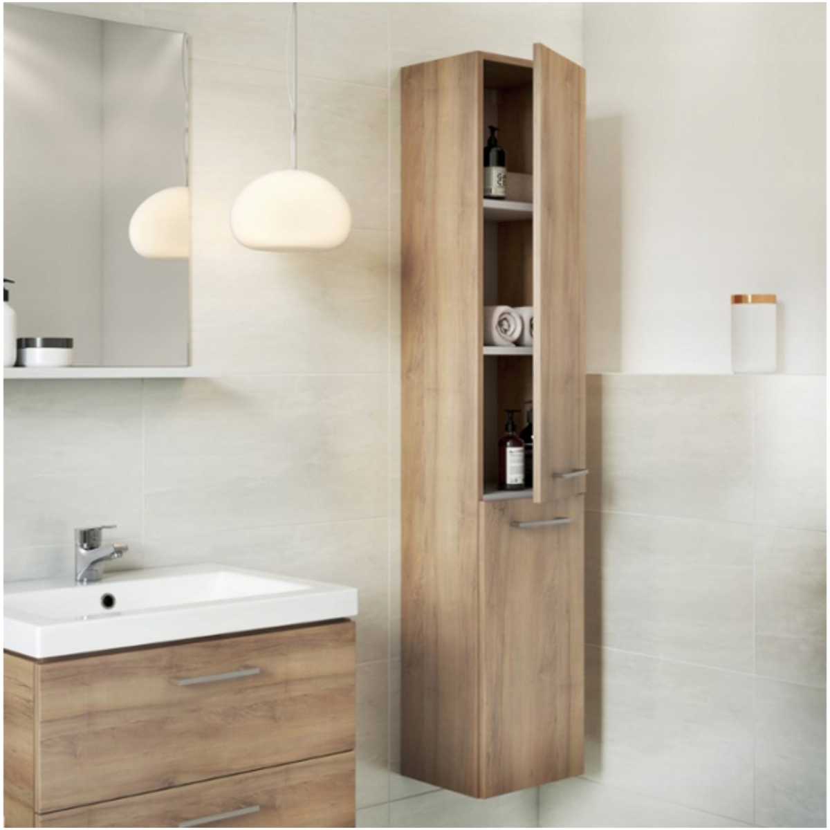 Słupek Szafka Lara Cersanit Orzech 30x150 Kod producenta S926008DSM