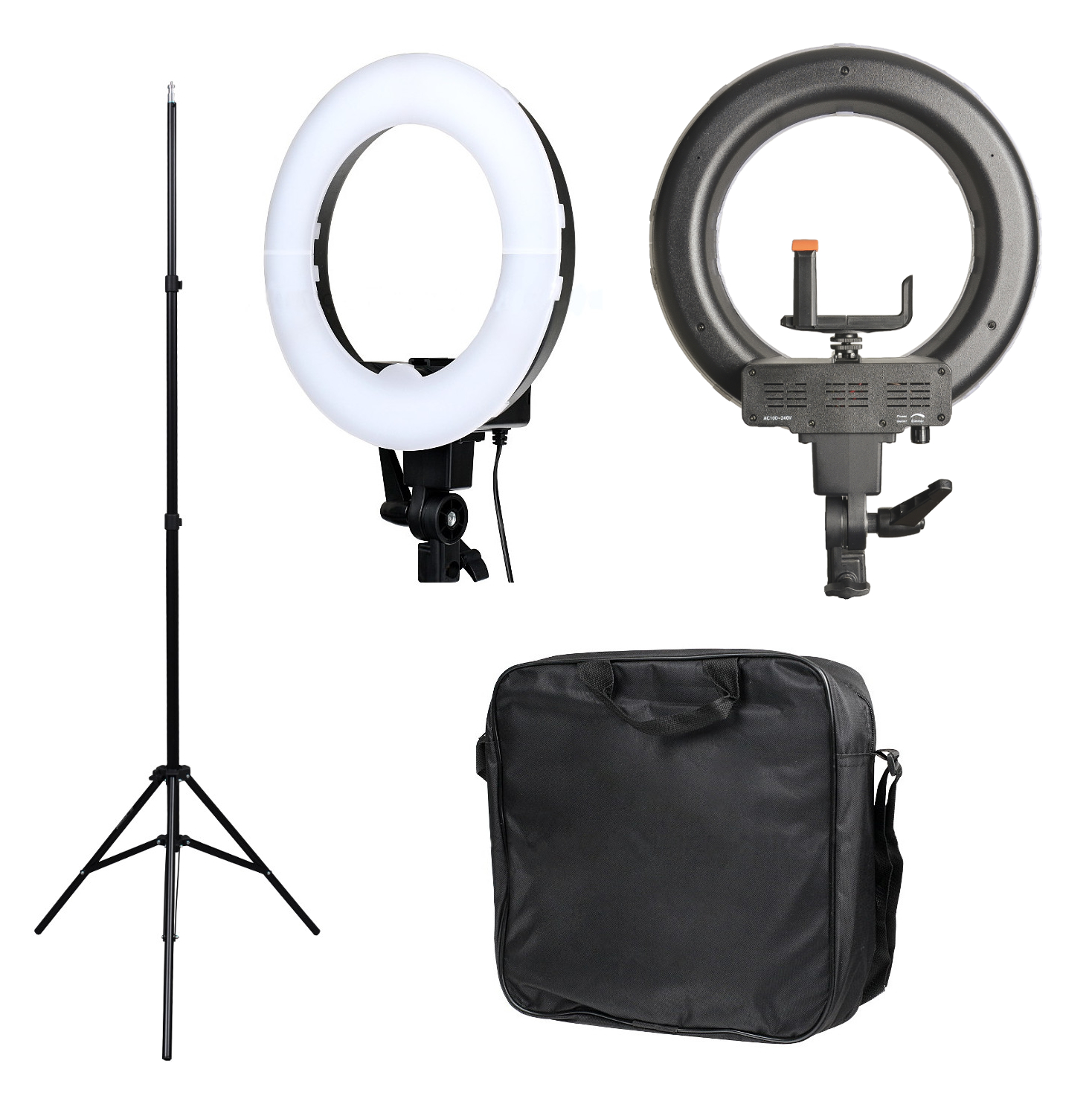 

Lampa Ring Led 35W +statyw Ściemniacz Uchwyt Torba