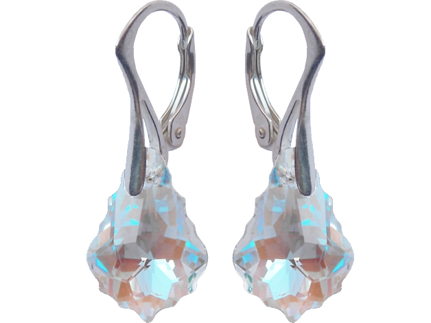 

Kolczyki Swarovski Baroque 16mm Crystal Blue Ab