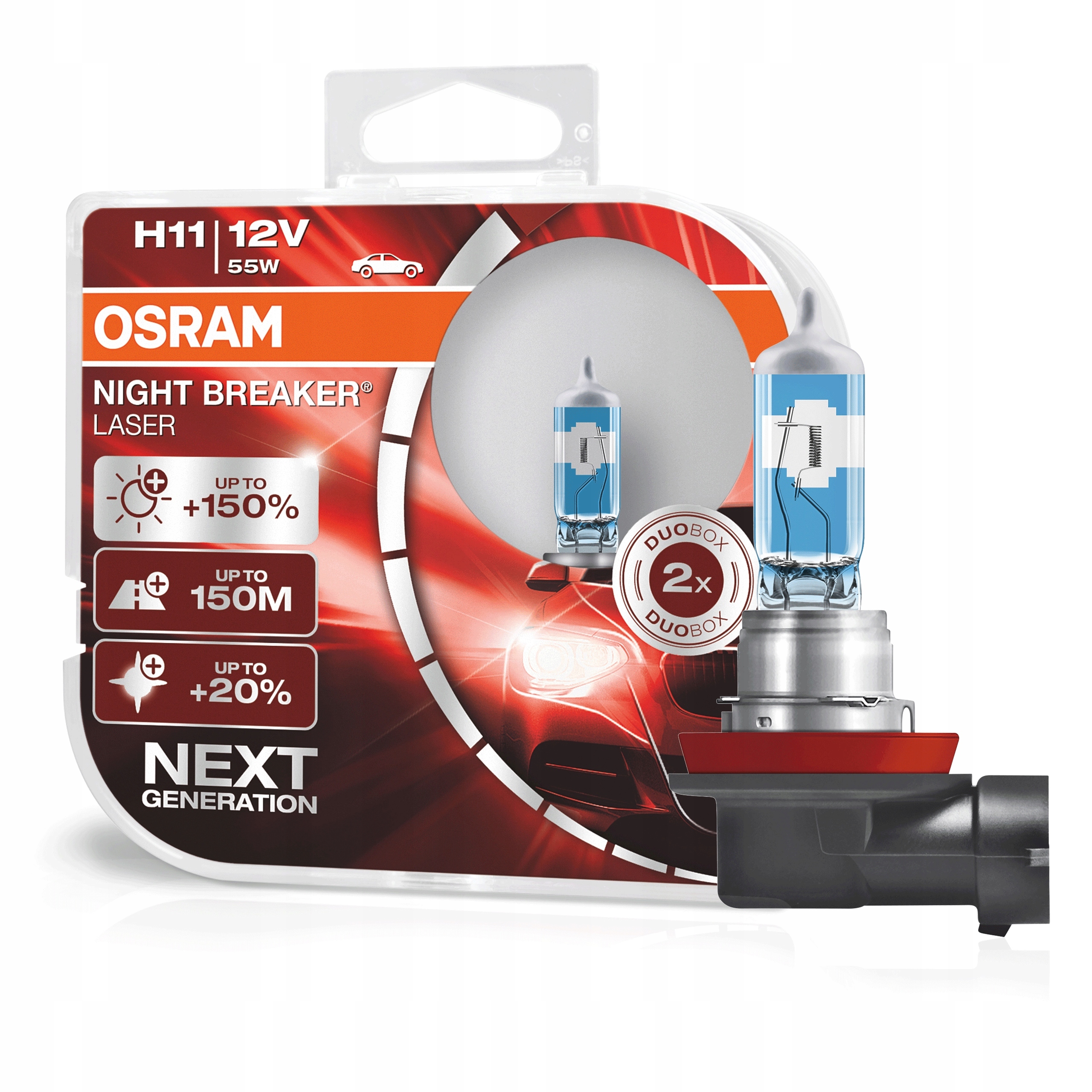 

Osram Żarówki H11 Night Breaker Laser +150%