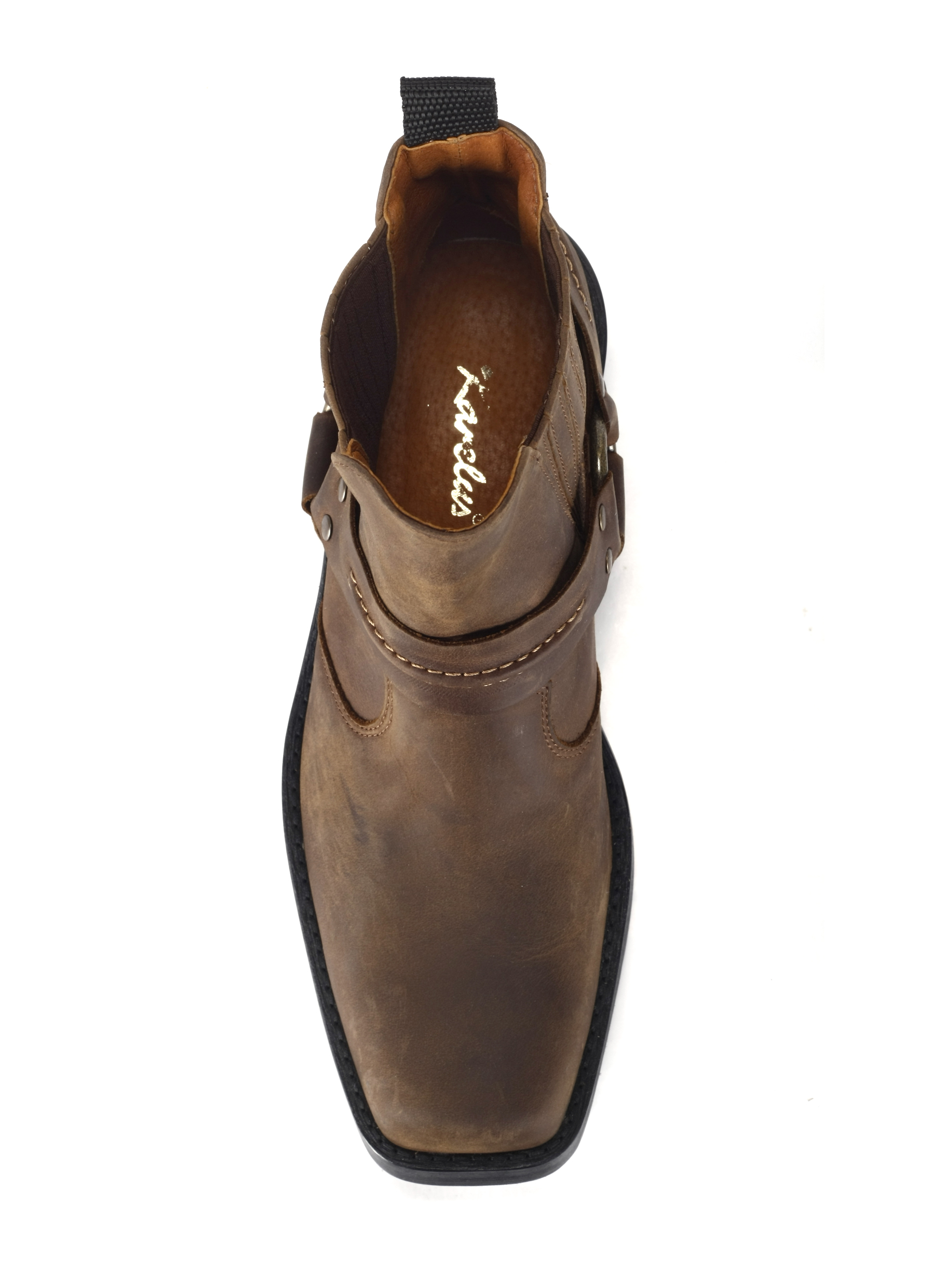 SUPER KOWBOJKI MOTOCYKLOWE Męskie model 610 skóra Długość wkładki 32 cm