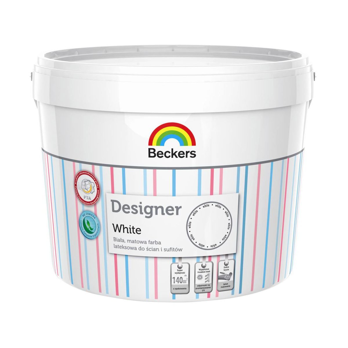 

Matowa Farba Lateksowa Biała Beckers Designer 5L