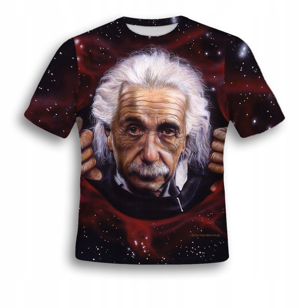 

Koszulka Full Print Einstein I XL Trwała Polska